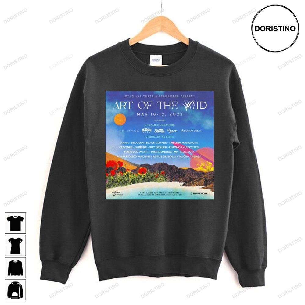 Tour 2023 Tour Art Of The Wild Limited Edition T-shirts